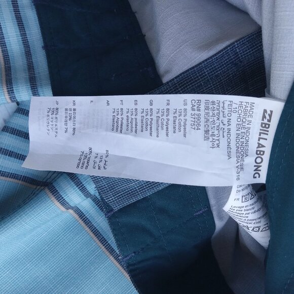 Men's BILLABONG Recycler Pro Performance Board Swim Shorts Size 30 NWOT - Picture 6 of 6